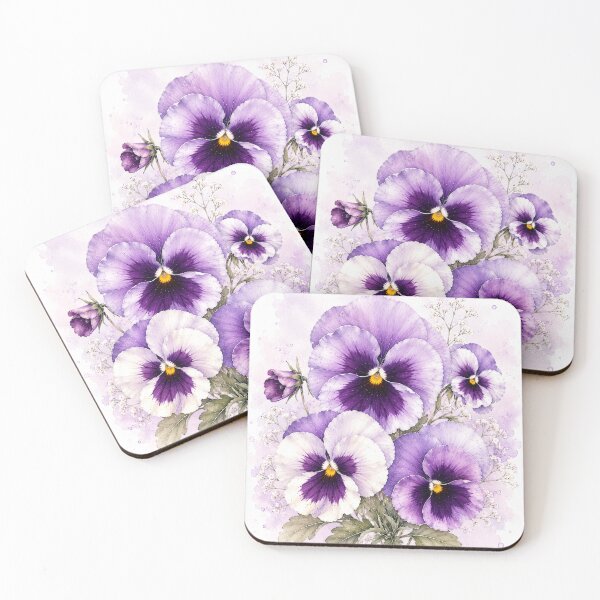 Item preview, February Pansy Bloom Art designed and sold by tmoca.