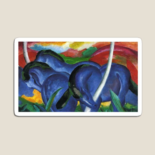 Item preview, The Large Blue Horses by Franz Marc - Expressionist Art designed and sold by PureVintageLove.