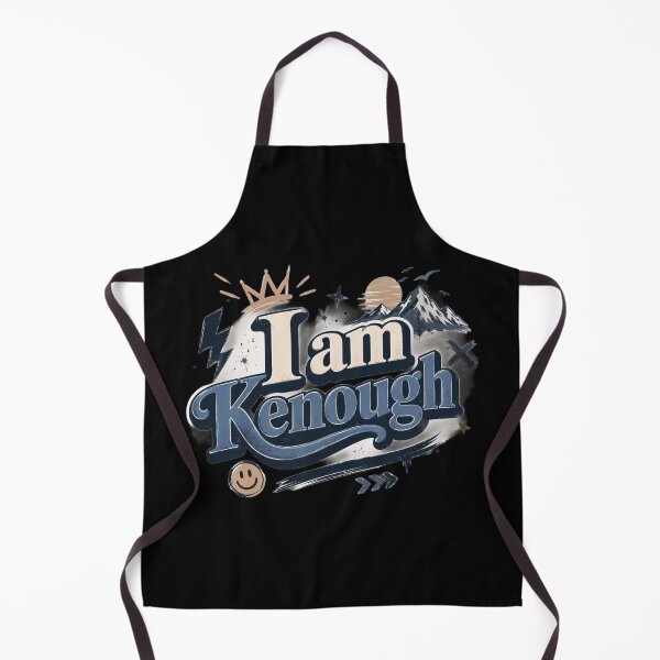 Item preview, I Am Kenough Mountain Adventure Typography | Vintage Outdoor Self Love Quote designed and sold by Eddy048.