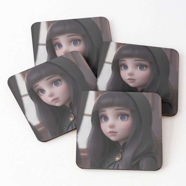 Item preview, Mysterious Gothic Hooded Anime Girl designed and sold by MoonGlyphSilence.