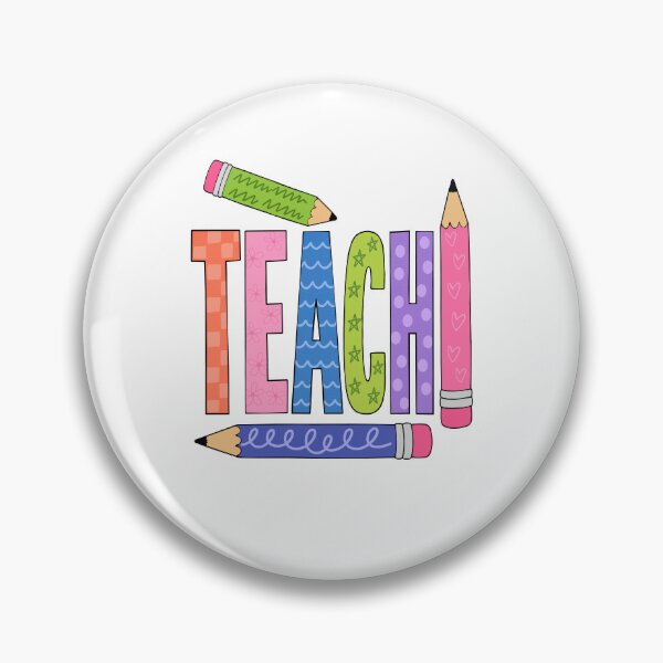 Item preview, Teach in Color for Cheerful Back to School designed and sold by FreshVibe Prints.