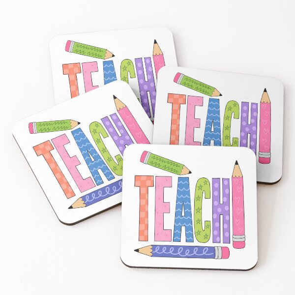 Item preview, Teach in Color for Cheerful Back to School designed and sold by FreshVibe Prints.