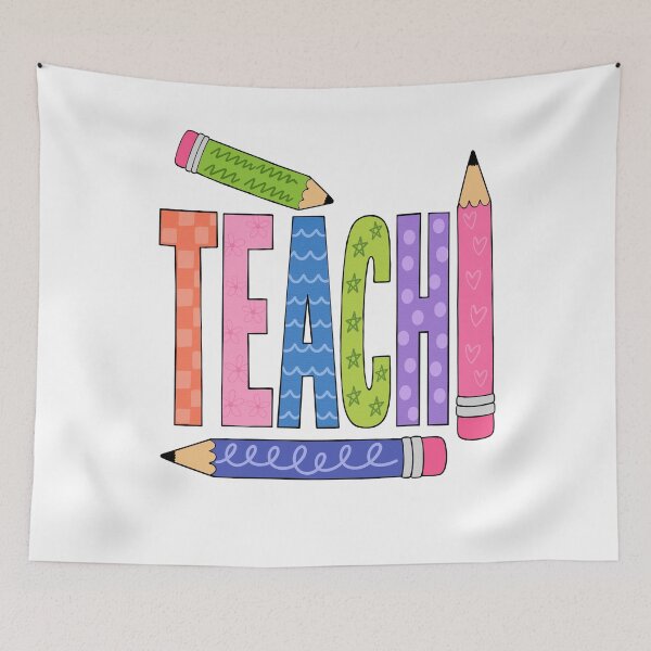Item preview, Teach in Color for Cheerful Back to School designed and sold by FreshVibe Prints.