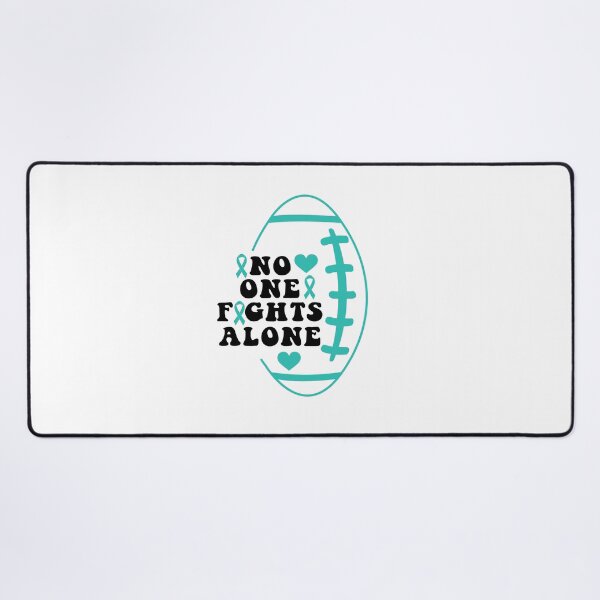 Item preview,  no one fights alone, Ovarian Cancer Ribbon, Ovarian Cancer, Teal Ribbon designed and sold by BlueDiamond-19.
