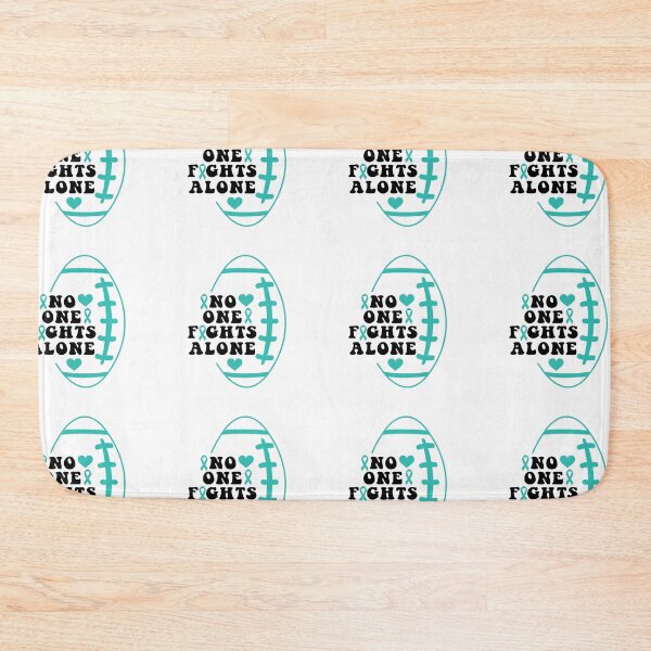 Item preview,  no one fights alone, Ovarian Cancer Ribbon, Ovarian Cancer, Teal Ribbon designed and sold by BlueDiamond-19.