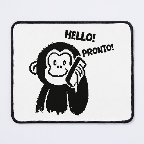Item preview, A pixel Monkey with a phone designed and sold by ANVivid.