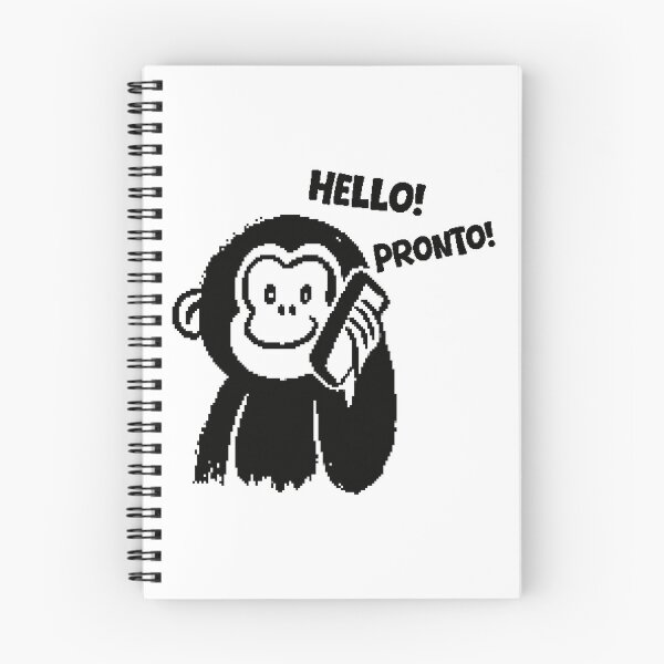 Item preview, A pixel Monkey with a phone designed and sold by ANVivid.