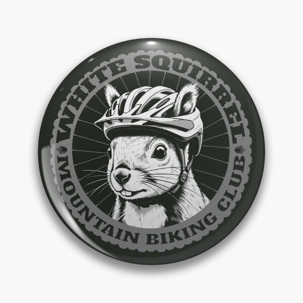 Item preview, WHITE SQUIRREL MOUNTAIN BIKING CLUB designed and sold by Wander X Design.