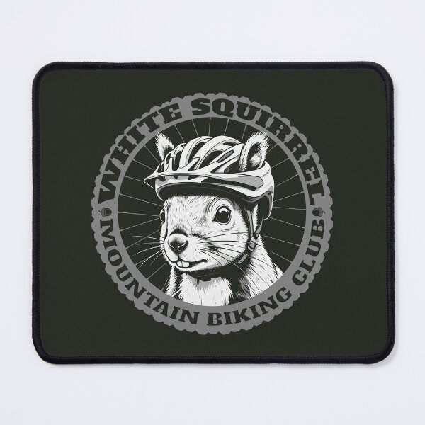 Item preview, WHITE SQUIRREL MOUNTAIN BIKING CLUB designed and sold by Wander X Design.