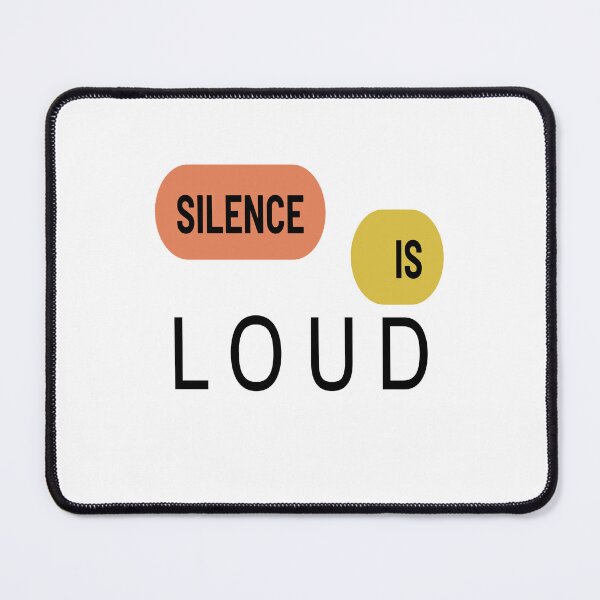 Item preview, Silence Is Loud Retro Minimalist Typography designed and sold by ATMAS SHOP.