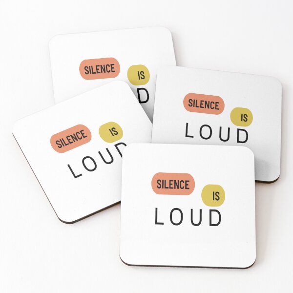 Item preview, Silence Is Loud Retro Minimalist Typography designed and sold by ATMAS SHOP.