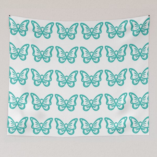 Item preview, butterfly Ovarian Cancer Ribbon, Ovarian Cancer, Teal Ribbon designed and sold by BlueDiamond-19.