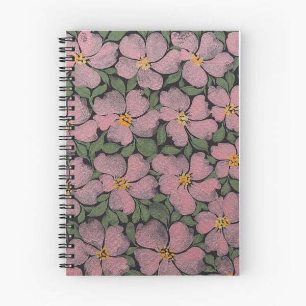 Item preview, Handpainted Metallic watercolor floral on Black background designed and sold by DesignsByCPR.