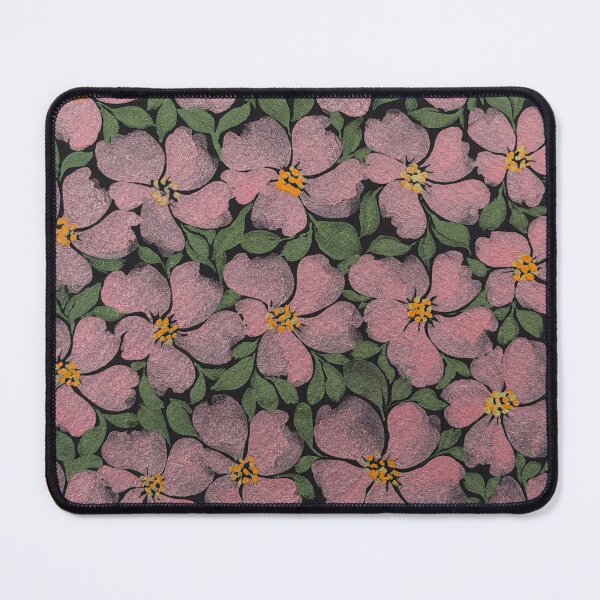 Item preview, Handpainted Metallic watercolor floral on Black background designed and sold by DesignsByCPR.