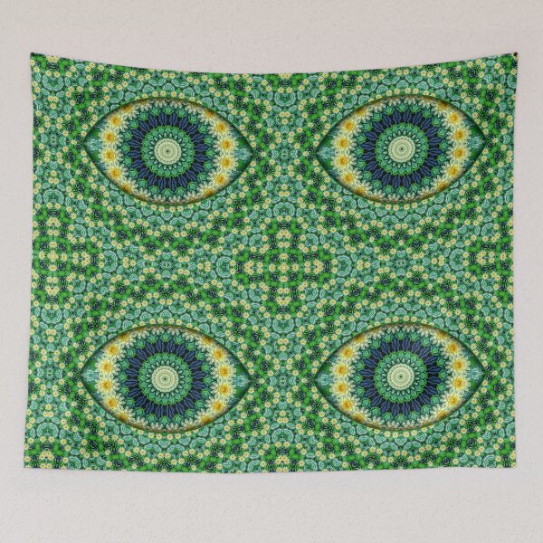 Item preview, Lotus Eye Mandala — Emerald Dream designed and sold by Jomsunshine.