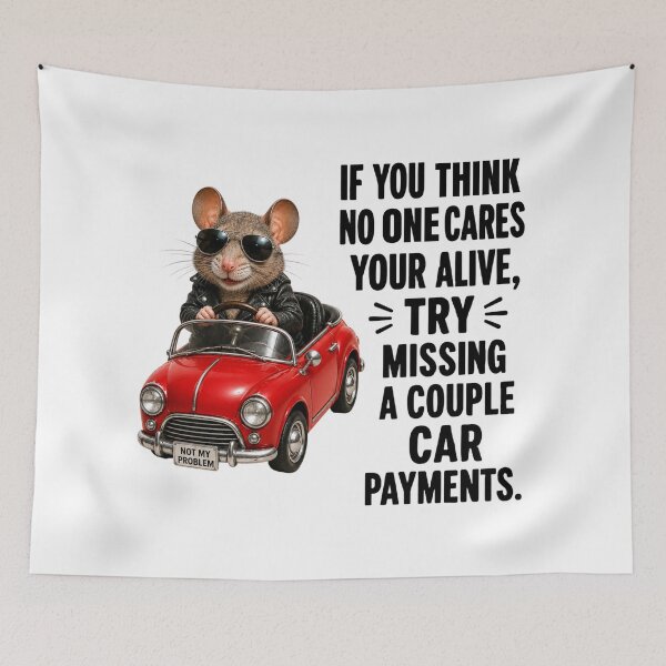 Item preview, Try Missing Car Payments Funny Mouse designed and sold by HippyRikky.