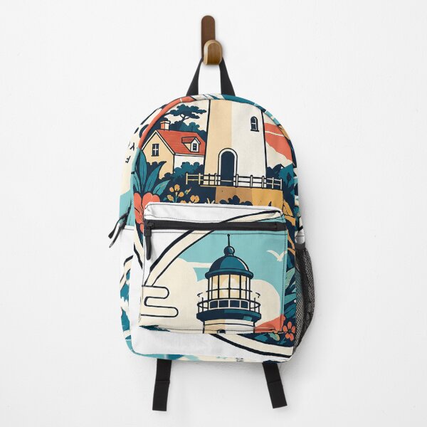 Item preview, Find Your Light Lighthouse | Vintage Coastal Motivation Travel Poster Art designed and sold by cannsuh.