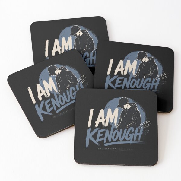 Item preview, I Am Kenough Streetwear Typography | Not Perfect Just Real Motivational Quote designed and sold by Eddy048.