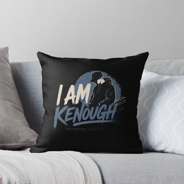Item preview, I Am Kenough Streetwear Typography | Not Perfect Just Real Motivational Quote designed and sold by Eddy048.
