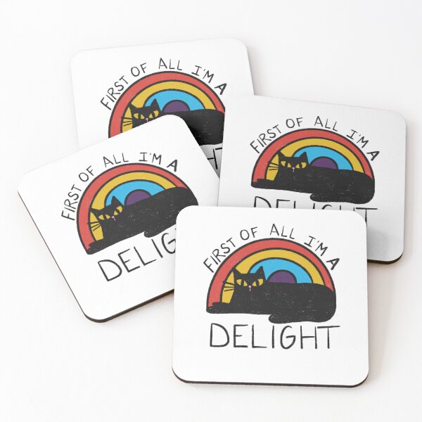 Item preview, First Of All I’m a Delight Cat designed and sold by Stephanie McRae.
