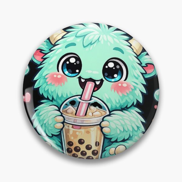 Item preview, Cute Bubble Tea Monster Kawaii Boba Lover Pastel Fluffy Creature designed and sold by EssentialsWear.