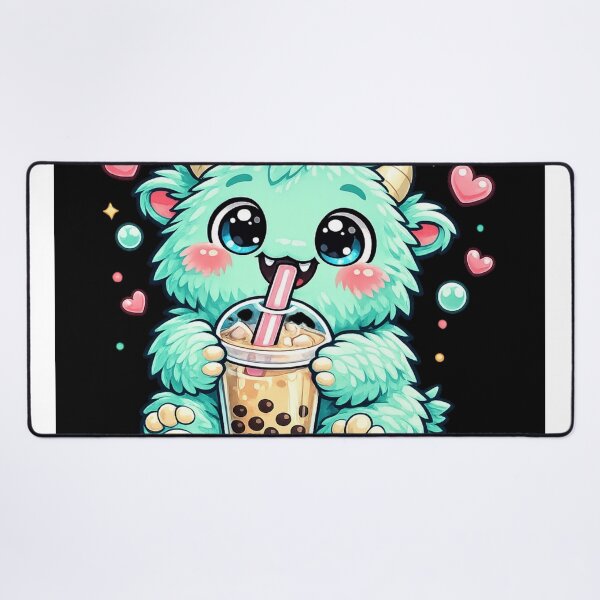 Item preview, Cute Bubble Tea Monster Kawaii Boba Lover Pastel Fluffy Creature designed and sold by EssentialsWear.