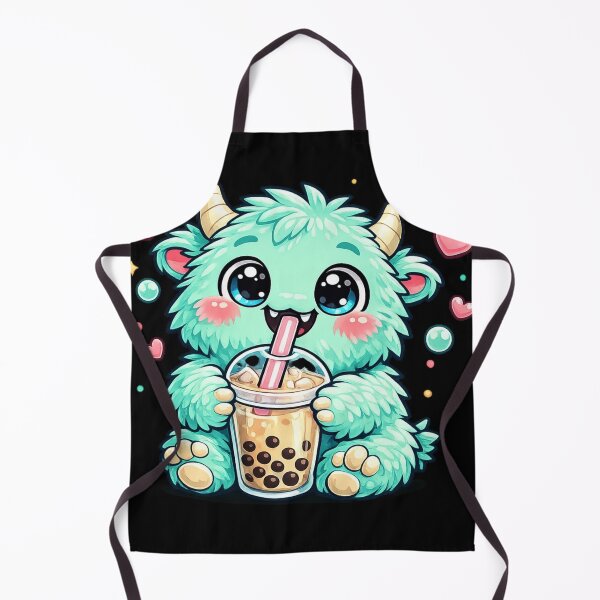 Item preview, Cute Bubble Tea Monster Kawaii Boba Lover Pastel Fluffy Creature designed and sold by EssentialsWear.