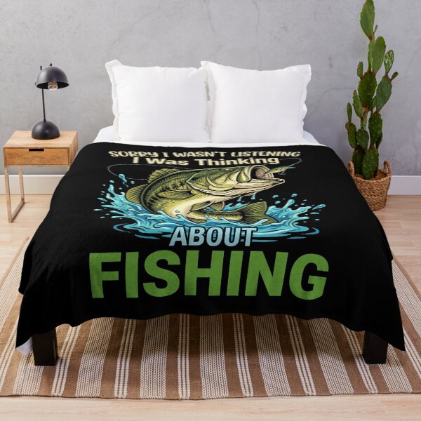 Item preview, Sorry I Wasn't Listening I Was Thinking About Fishing Fisherman Angler Hobby designed and sold by Doodleoub.