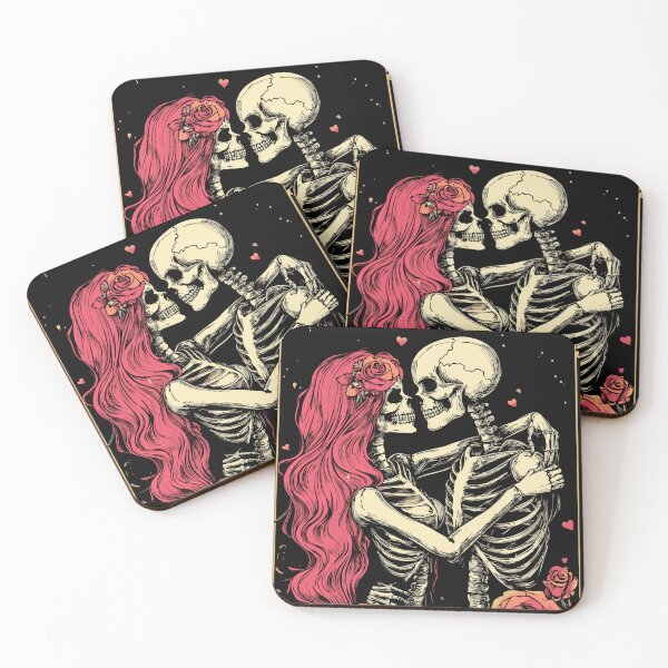 Item preview, Gothic Skeleton Lovers with Roses designed and sold by Design Atlas.
