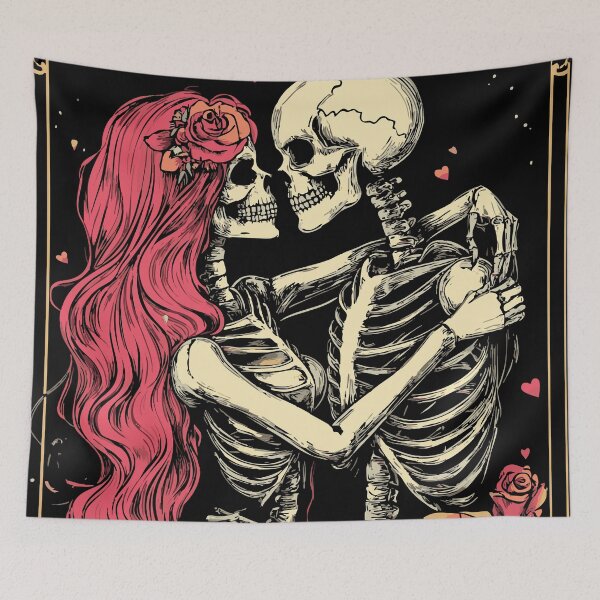 Item preview, Gothic Skeleton Lovers with Roses designed and sold by Design Atlas.