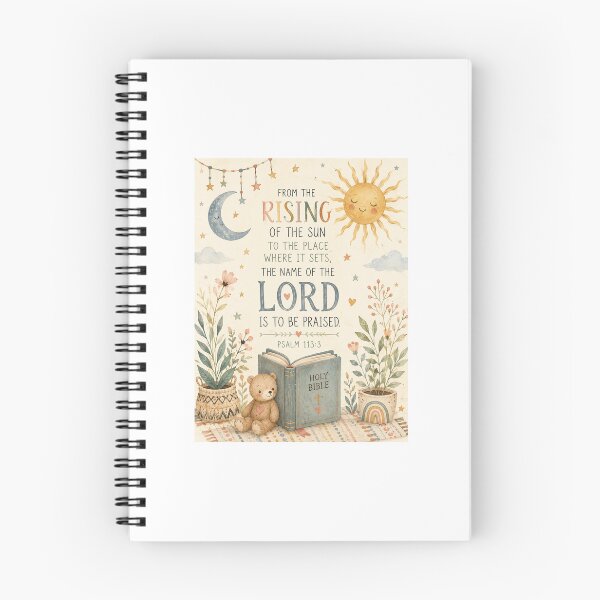 Item preview, Psalm 113:3 Nursery Wall Art designed and sold by RiverandRain.