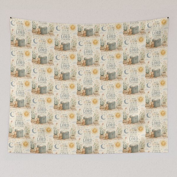Item preview, Psalm 113:3 Nursery Wall Art designed and sold by RiverandRain.