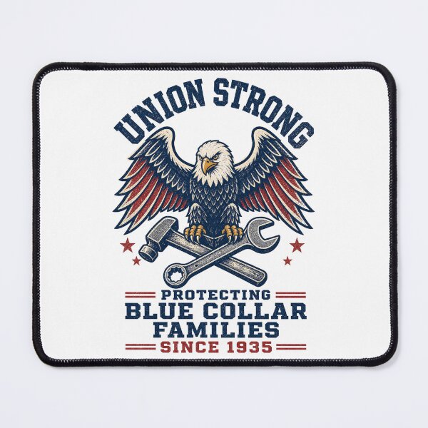 Item preview, Union Strong Blue Collar 1935 designed and sold by TrueBlueTrades.
