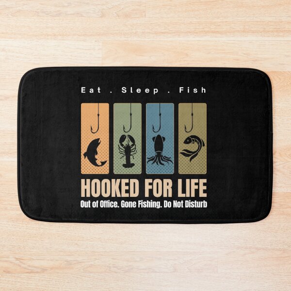 Item preview, Eat Sleep Fish Hooked For Life Funny Fishing Lover Gift T-Shirt designed and sold by ASN STUDIO.