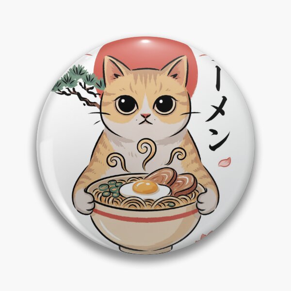 Item preview, Chubby Kitty With Ramen designed and sold by Peter Stawicki.