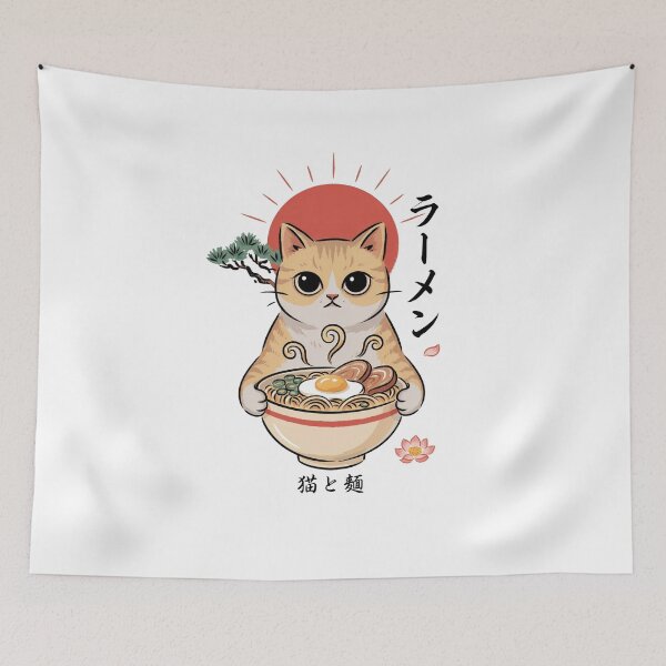 Item preview, Chubby Kitty With Ramen designed and sold by Peter Stawicki.