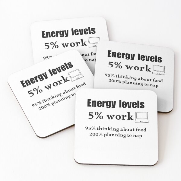 Item preview, Energy Levels 5% Work  designed and sold by Loly-Press.
