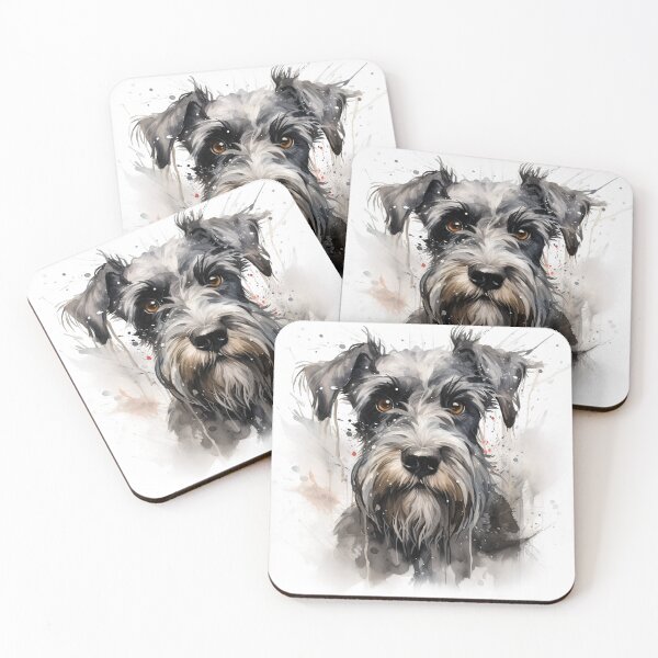 Item preview, Miniature Schnauzer - Watercolour Dog Breeds Collection designed and sold by TheCanineCanvas.