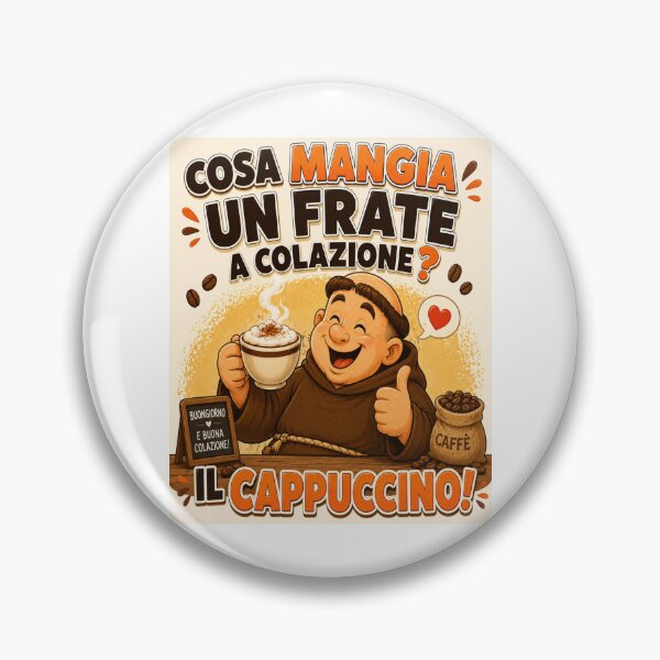Item preview, Funny Friar – Cappuccino Cartoon Joke designed and sold by RipantinaFantasy .