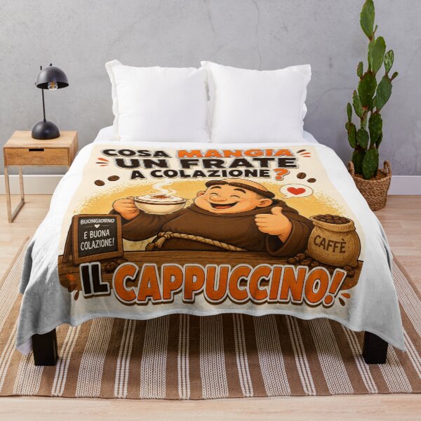 Item preview, Funny Friar – Cappuccino Cartoon Joke designed and sold by RipantinaFantasy .