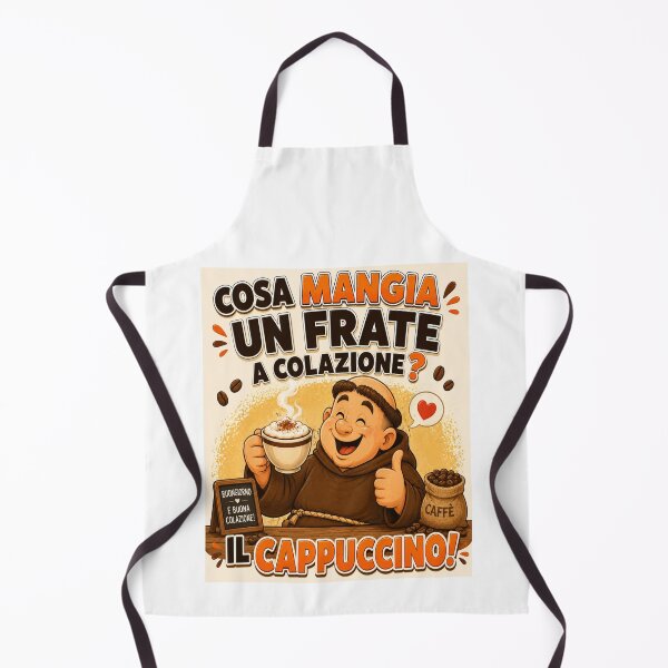 Item preview, Funny Friar – Cappuccino Cartoon Joke designed and sold by RipantinaFantasy .