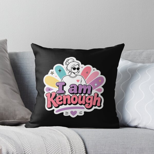 Item preview, I am Kenough – Cute Girl Aesthetic Sticker Design designed and sold by Eddy048.