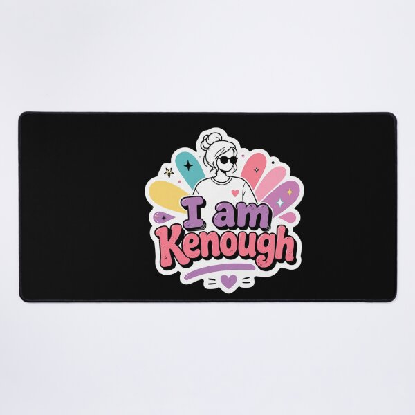 Item preview, I am Kenough – Cute Girl Aesthetic Sticker Design designed and sold by Eddy048.