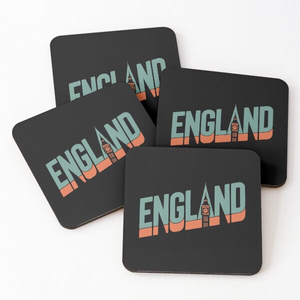Item preview, England – Landmark Typography Travel Art designed and sold by MarkedArtPrints.