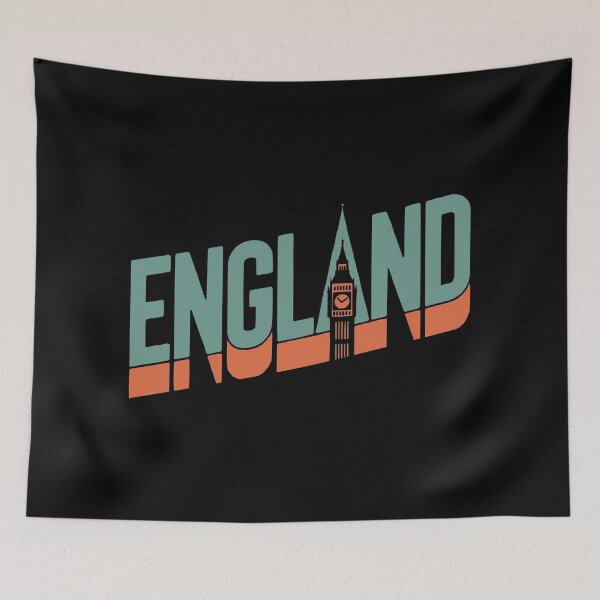 Item preview, England – Landmark Typography Travel Art designed and sold by MarkedArtPrints.