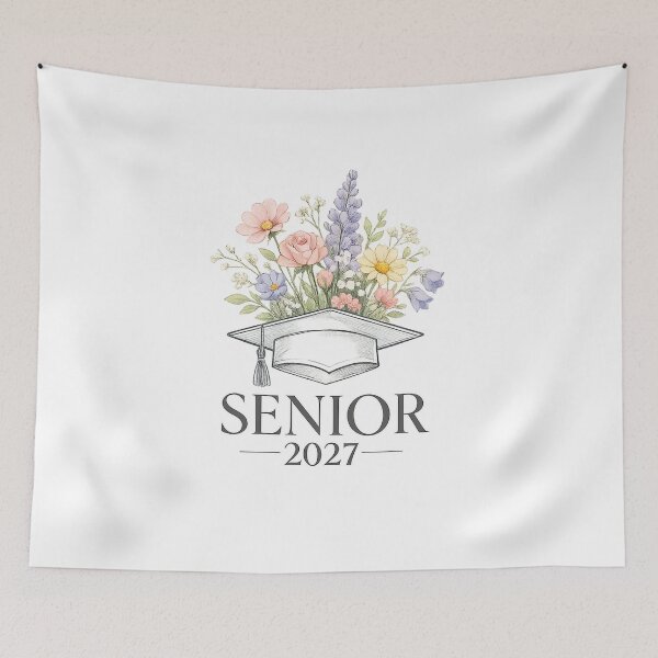 Item preview, Pastel Wildflowers Senior 2027 Class Of 2027 designed and sold by teemix.