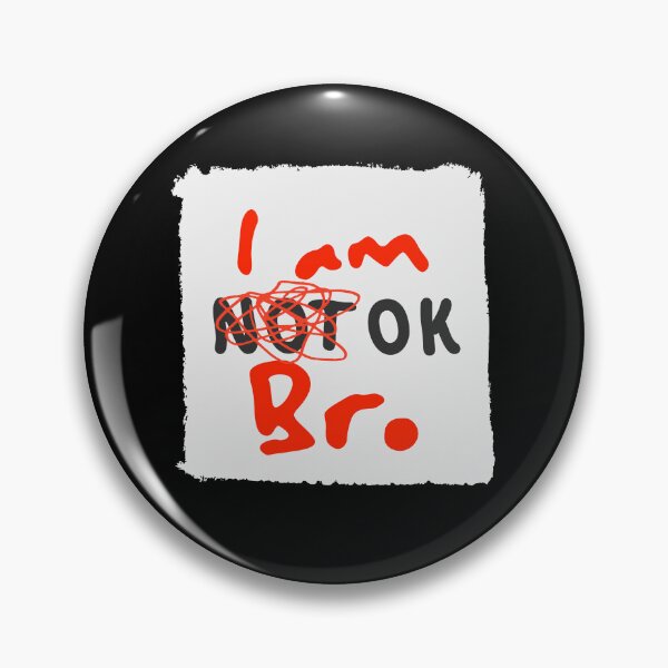 Item preview, I'm OK – Positive Mental Health Typography Quote Design designed and sold by ASN STUDIO.