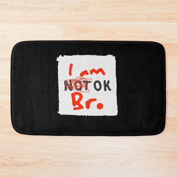 Item preview, I'm OK – Positive Mental Health Typography Quote Design designed and sold by ASN STUDIO.