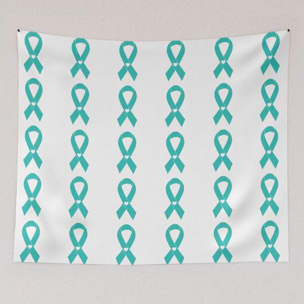 Item preview, Ovarian Cancer Ribbon, Ovarian Cancer, Teal Ribbon designed and sold by BlueDiamond-19.