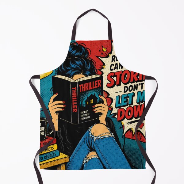 Item preview, Thriller Book Lover Pop Art Reading Humor Graphic Tee Design designed and sold by TM DESIGNS AND MORE.